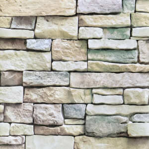 Papel Adhesivo Tapiz Pared Piedra 3d Decoración Rollo 10 Mts, foto 2
