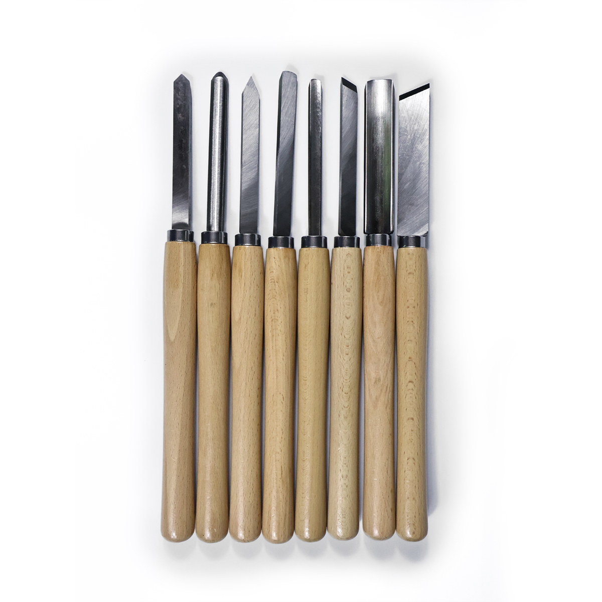 Gubia Para Torno De Madera Juego 8 Piezas Iluminaras - Imagen 1