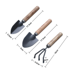 Pack X 3 Herramientas De Jardin Pala Rastrillo Iluminaras - Imagen 2