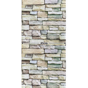 Papel Adhesivo Tapiz Pared Piedra 3d Decoración Rollo 10 Mts, foto 3