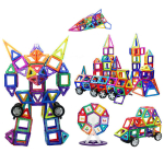 Juego Construcción Bloques Magnéticos 202 Piezas Educativo - Imagen 5