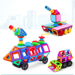Juego Construcción Bloques Magnéticos 202 Piezas Educativo - Imagen 6