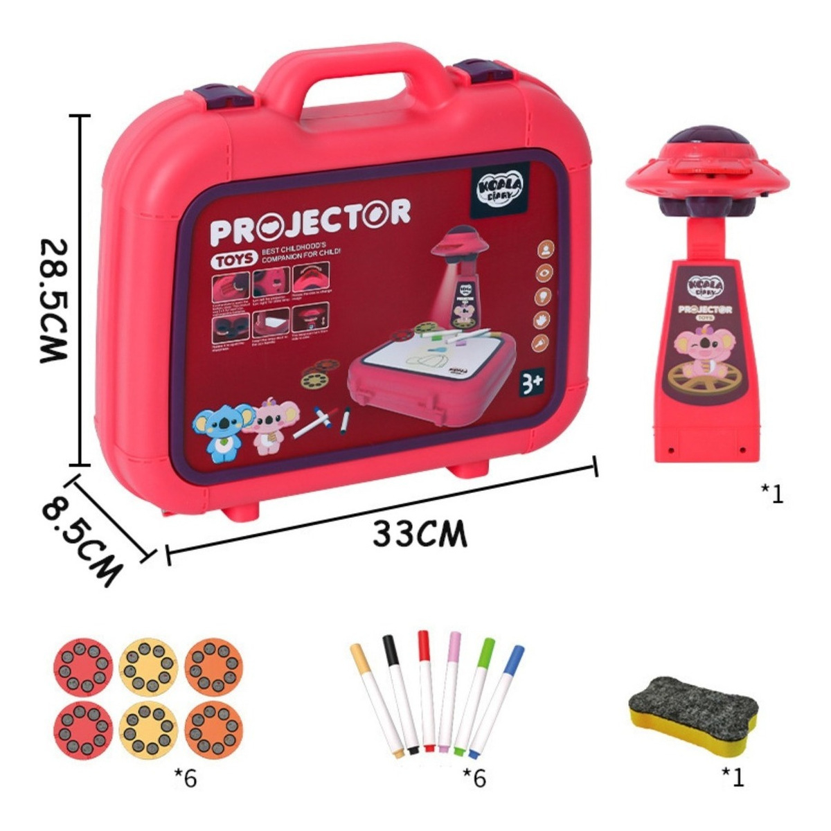 Juguete Proyector Para Dibujo Niños Tablero De Mesa - Imagen 2