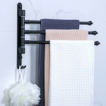 Toallero Móvil Aluminio De 3 Brazos Ideal Baño Calidad - Imagen 5