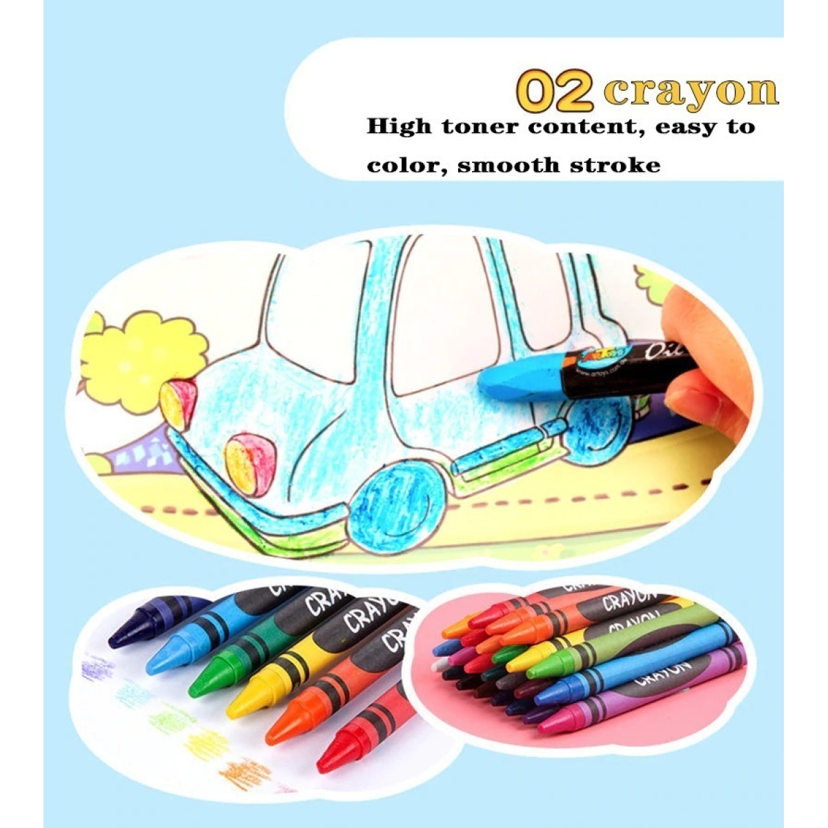 Juego De Lápices De Colores 150 Piezas Para Niños - Imagen 11