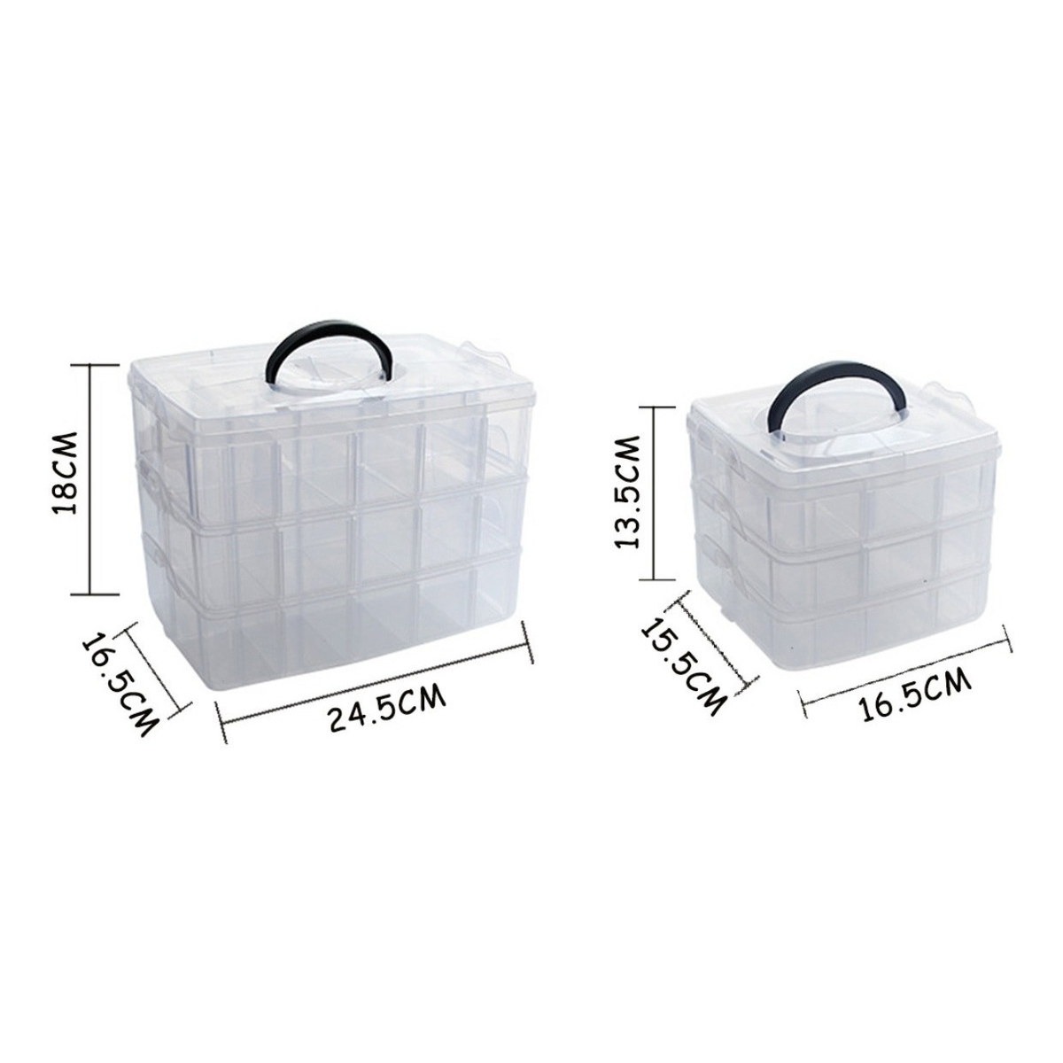Caja Organizadora Organizador Con Separadores 16.5x15.5x13.5 - Imagen 4