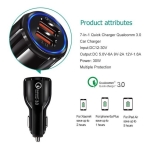 Cargador Carga Rápida Qc 3.0 Doble Usb Para Auto Encendedor - Imagen 4