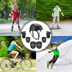 Set De 7 Protecciones Para Niños Casco Rodilleras Coderas - Imagen 4
