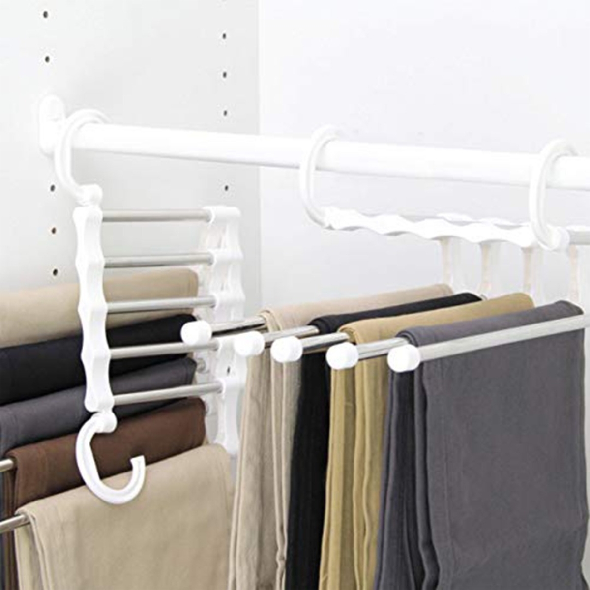 Perchas Practicas Organizador Acero Inoxidable - Imagen 15