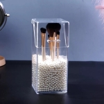 Organizador De Acrilico Para Brochas Soporte Cosmeticos - Imagen 2