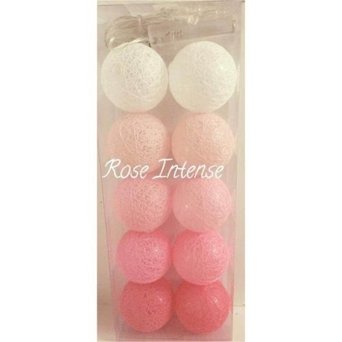 Guirnalda Esferas Decorativas Con Luz- 2 Tonos Rosa-blanco - Imagen 1