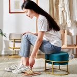 Taburete Decorativo Nordico Mini Sofa De Living Dormitorio - Imagen 3