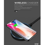 Cargador Inalámbrico Qi Fast Rápido iPhone XS X S9 S8 S7 S6 - Imagen 2