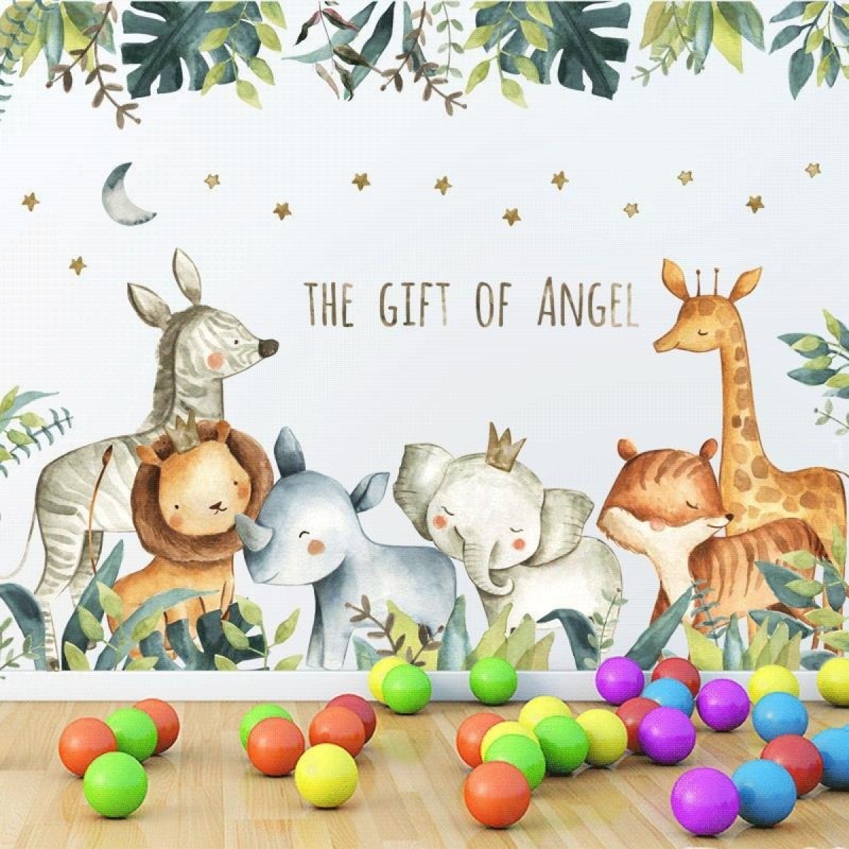 Vinilo Decorativo De Pared Animales Nordico Adhesivo Sticker - Imagen 4