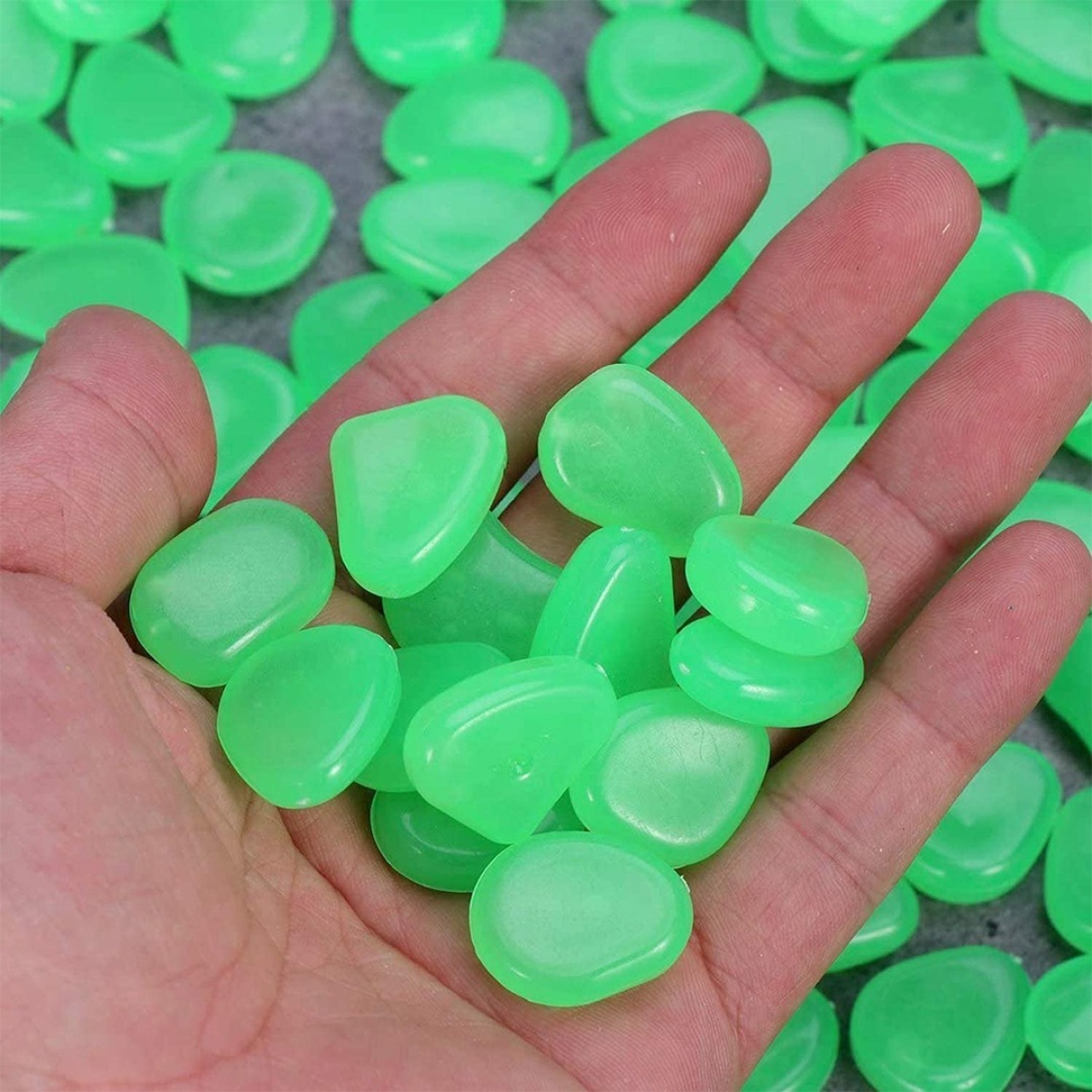 Piedras Decorativas Brillantes Luminosas Para Jardín Césped - Imagen 8