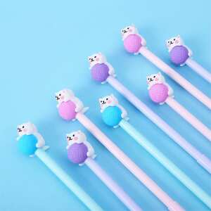 Lapicera Boligrafo Divertida Escolar Liceal Kawaii Gato Bola, foto 10