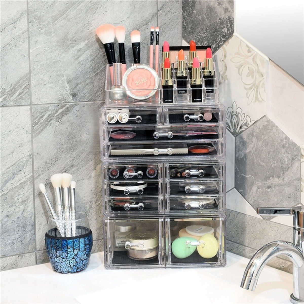 Organizador Cosméticos Exhibidor Maquillaje Acrílico Grande - Imagen 7