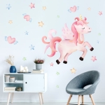 Vinilo Decorativo Pared Gigante Unicornio Adhesivo Sticker - Imagen 2