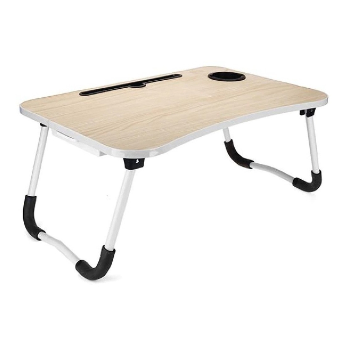 Mesa Plegable Para Laptop Tablet Con Portavaso Y Cajón - Imagen 1