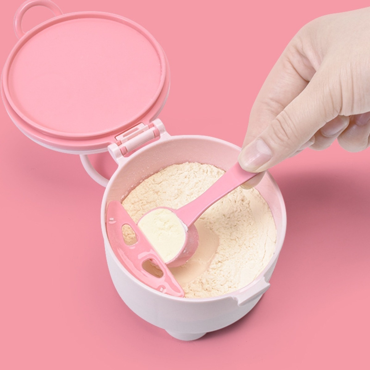 Dispensador Portatil Formula Leche En Polvo Snacks 10cm - Imagen 17