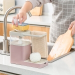 Soporte Dispensador Para Esponja + Jabon Y Rejilla Cocina - Imagen 11
