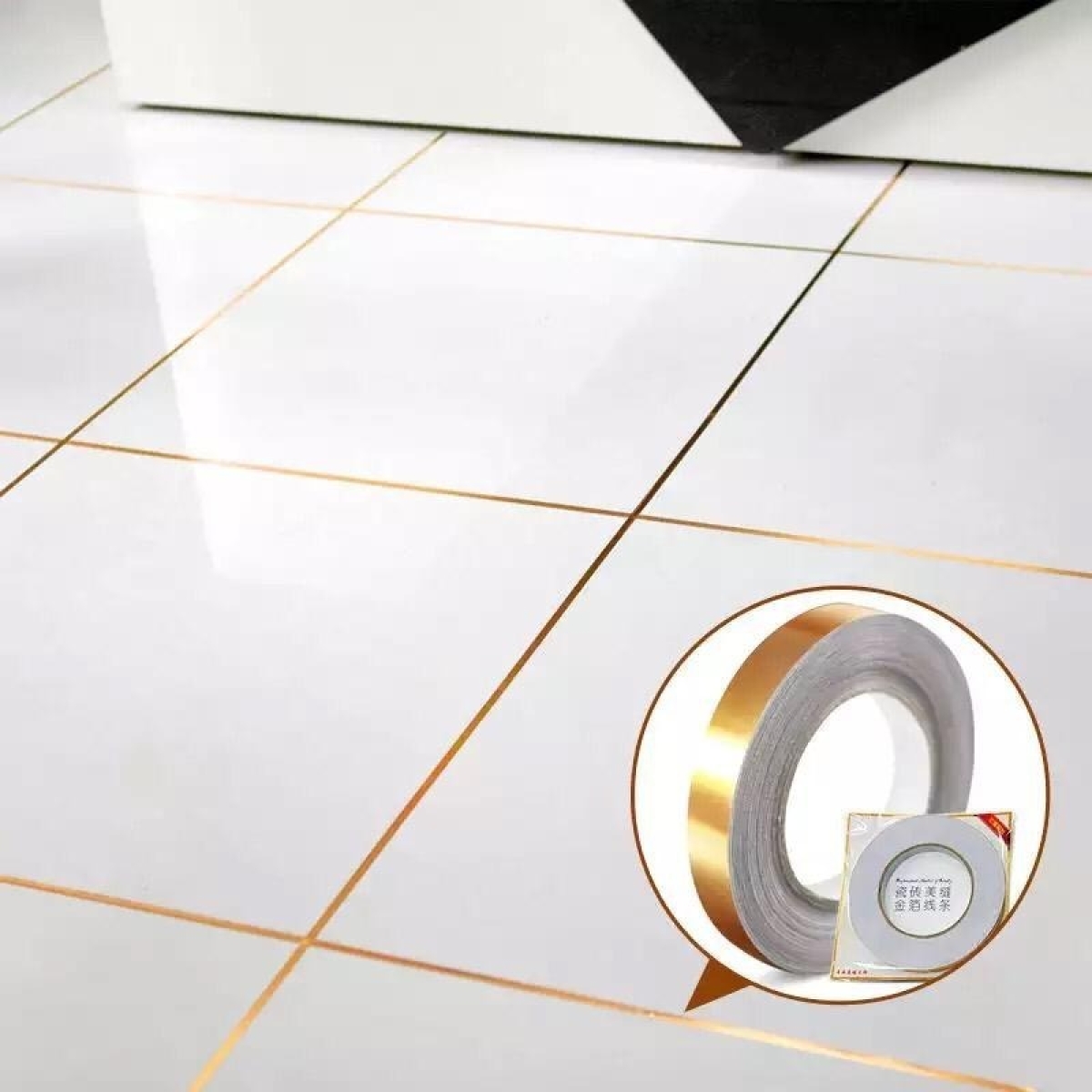 Cinta Para Brechas Piso Cerámica Decorativa Moderna - Imagen 10