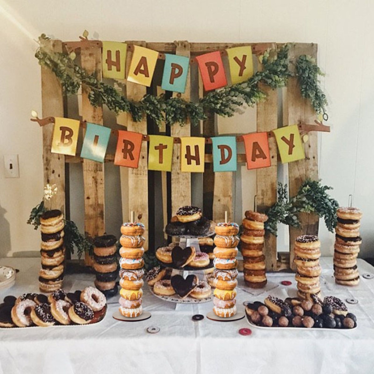Decoracion Para Cumpleaños Fiestas Vara Porta Donas - Imagen 5