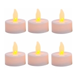 Mini Vela Luz Set De 12 C/pila Souvenir Fiestas Eventos Deco