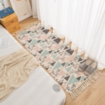 Alfombras Nórdicas Vintage Con Borlas Flecos Textil 180 Cm - Imagen 11