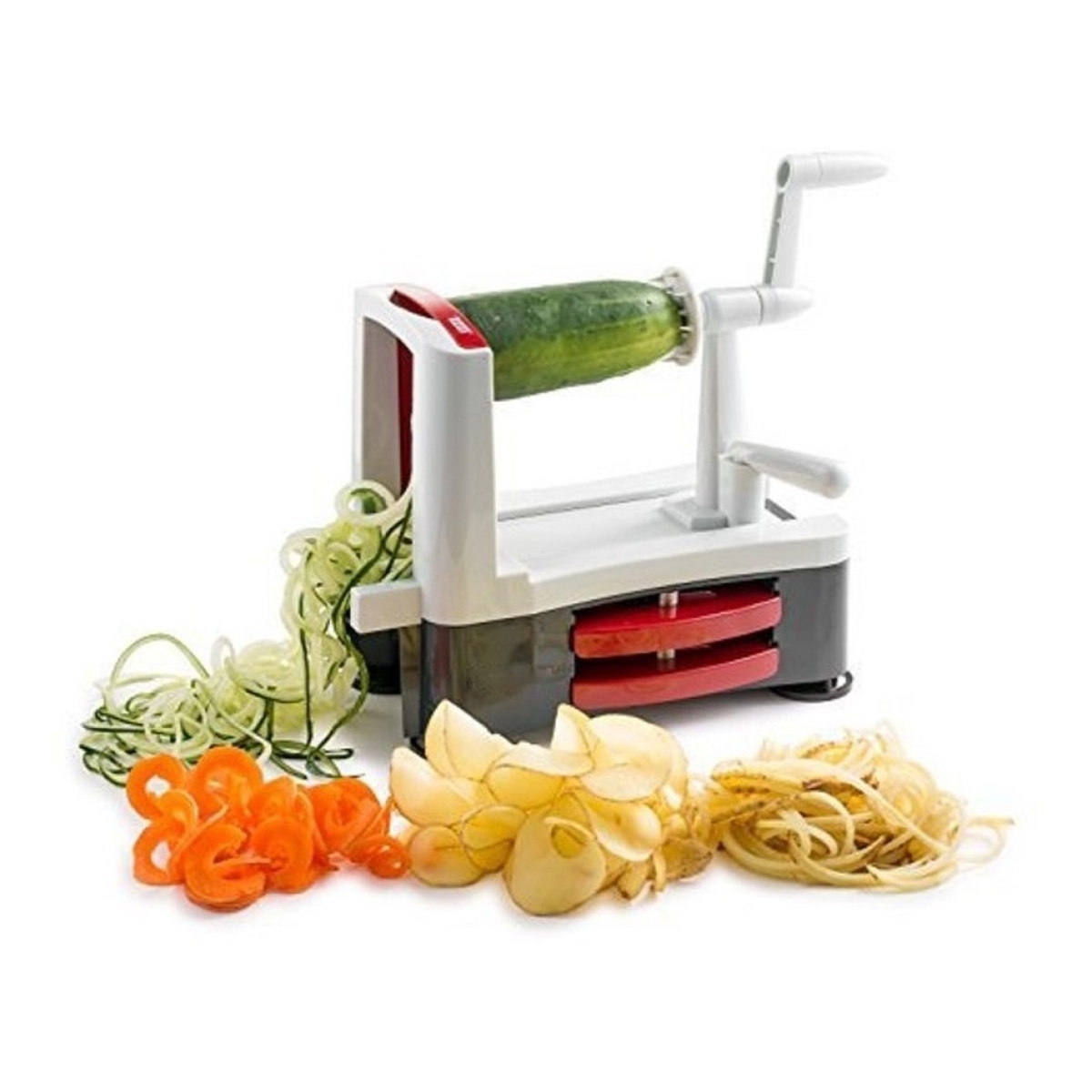 Spiralizer Mandolina Para Fideos Vegetales Y Frutas Cortador - Imagen 3