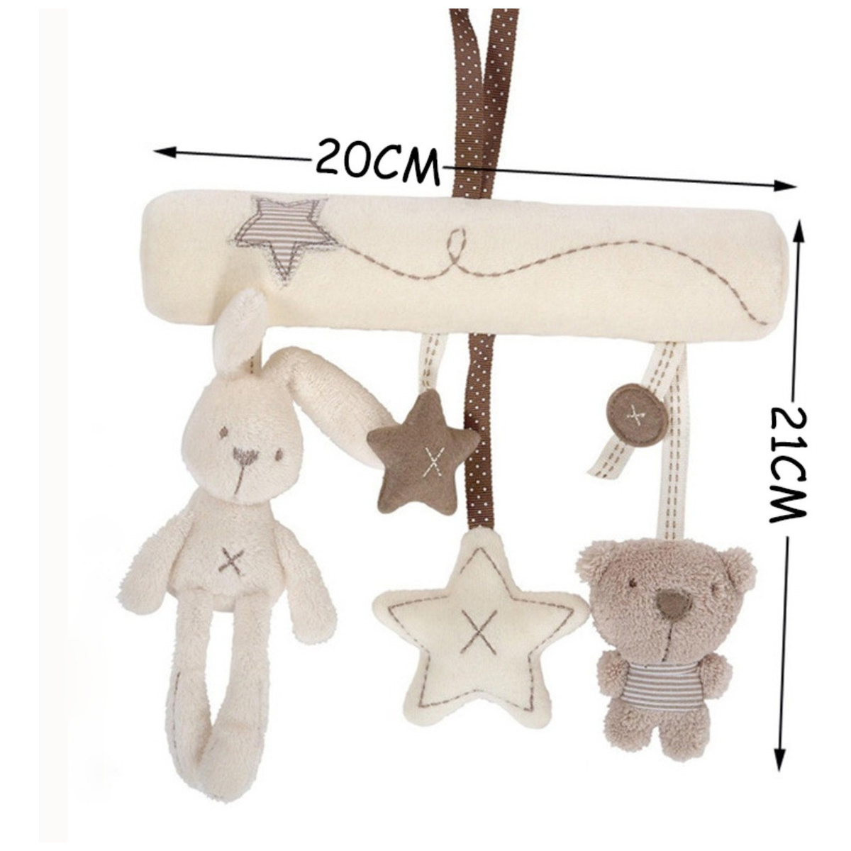 Colgante Peluche Para Bebe Cochecito Cuna Juguete Sensorial - Imagen 7