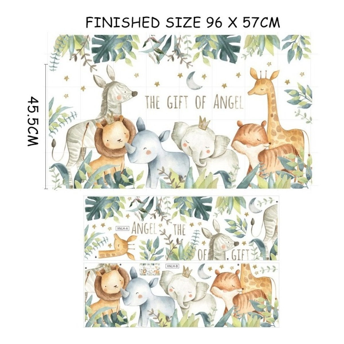Vinilo Decorativo De Pared Animales Nordico Adhesivo Sticker - Imagen 8