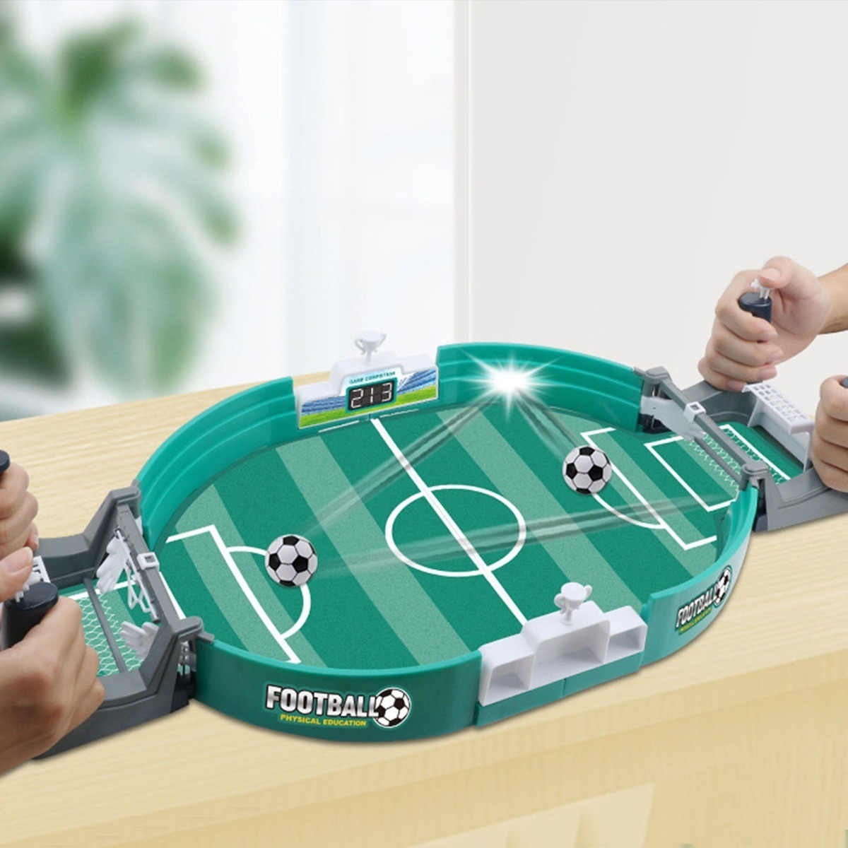 Juego Mini Futbolito De Mesa + 6 Pelotas Estilo Pinball - Imagen 9