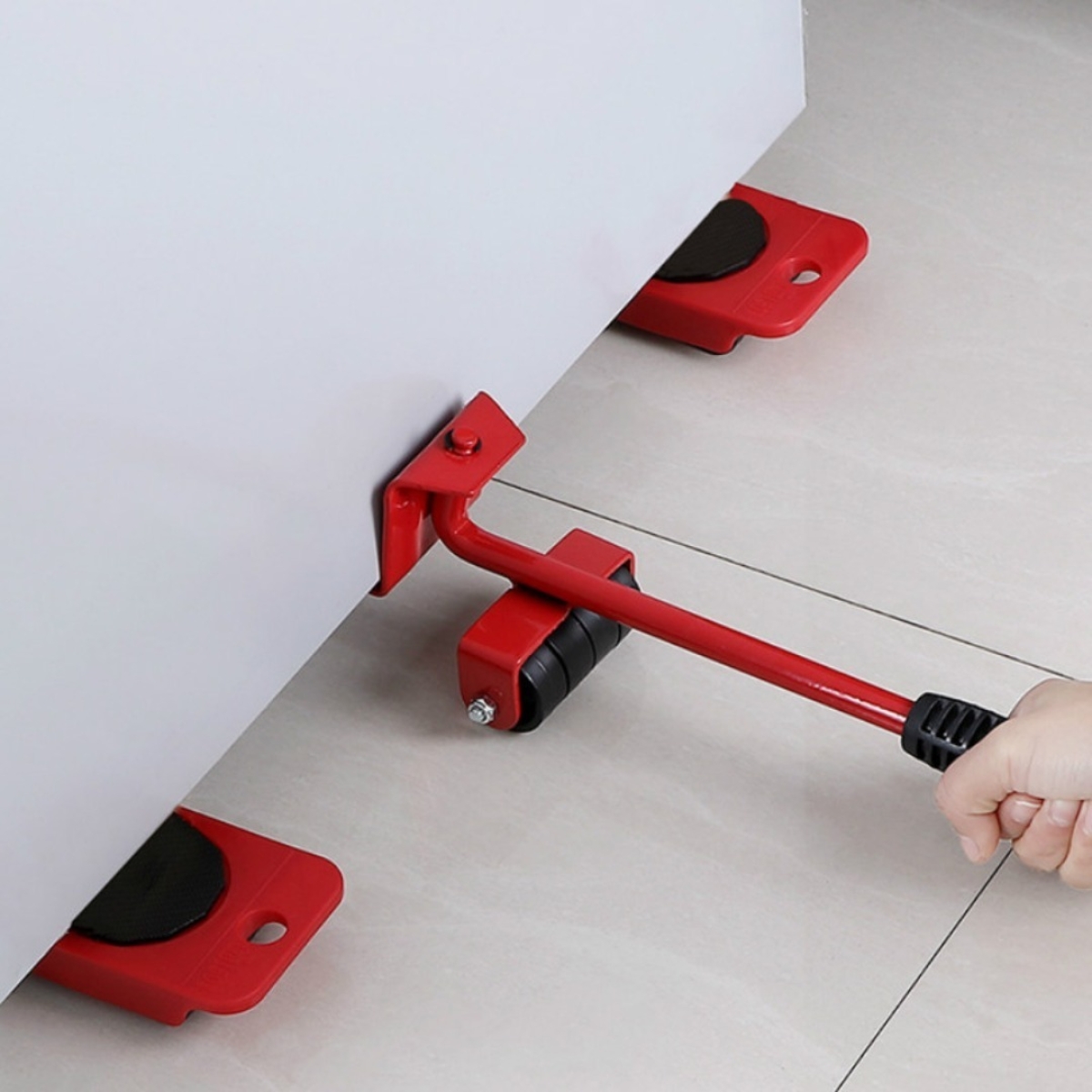 Palanca Transporte Mover Muebles Herramienta Base Con Ruedas - Imagen 7