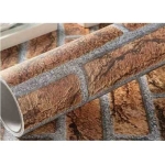 Papel Adhesivo Empapelar Paredes Simil Ladrillo 122cm - Imagen 3