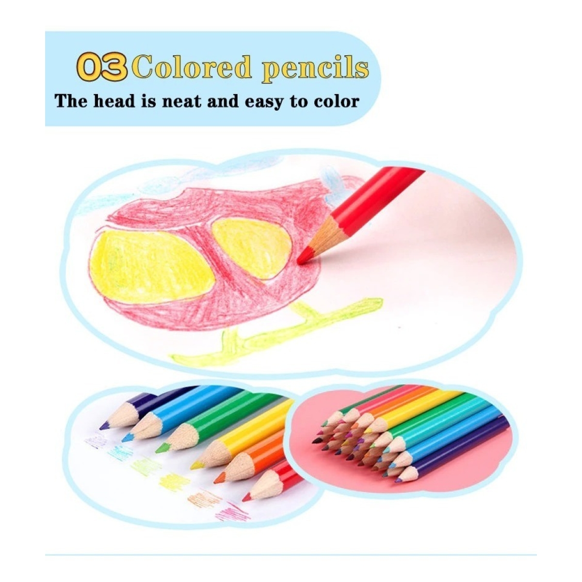 Juego De Lápices De Colores 150 Piezas Para Niños - Imagen 9