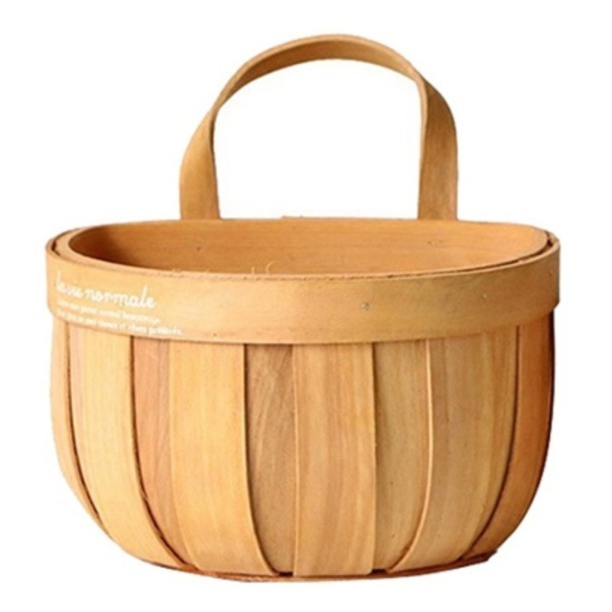 Cesto Organizador Decorativo Cocina Madera Grande Iluminaras - Imagen 1