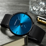 Reloj Negro Oferta Resistente Agua Detalles Azul - Imagen 8