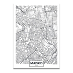 Cuadros Decorativos Mapas Ciudades Marco De Madera 50x70cm - Imagen 117
