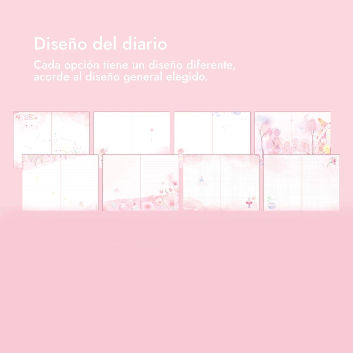 Set Cuaderno Diario Intimo + Stickers Reglas Cintas Y Más - Imagen 20