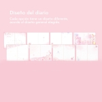 Set Cuaderno Diario Intimo + Stickers Reglas Cintas Y Más - Imagen 20