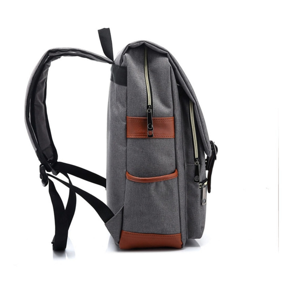 Mochila Unisex Laptop 17' Detalles En Ecocuero - Imagen 6