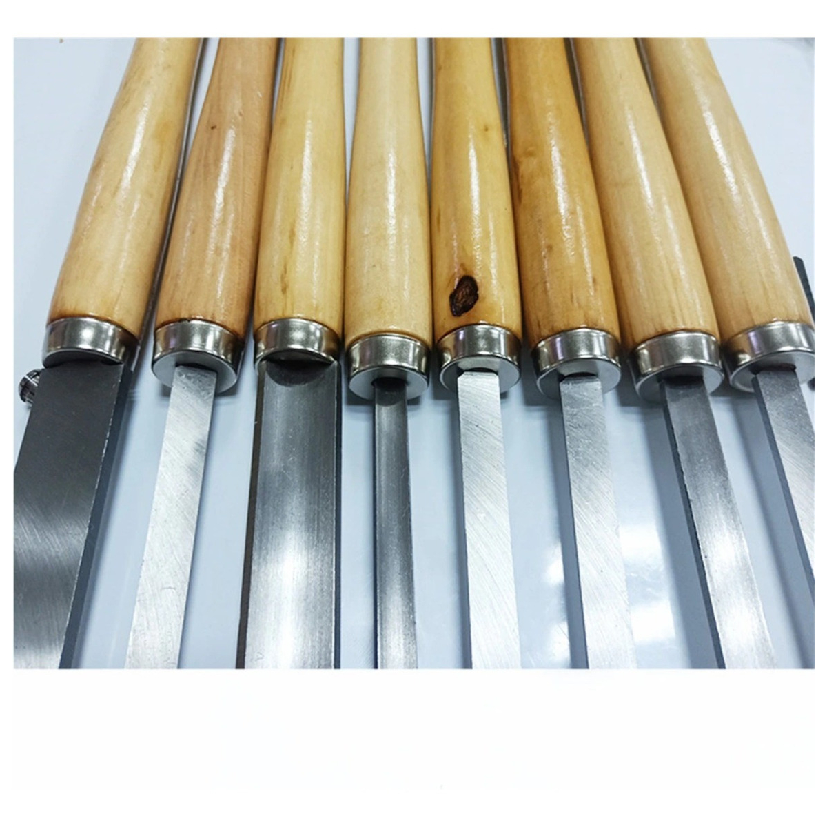 Gubia Para Torno De Madera Juego 8 Piezas Iluminaras - Imagen 3