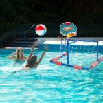Set De Water Polo Para Piscina Arco Y Aro Basketball - Imagen 6