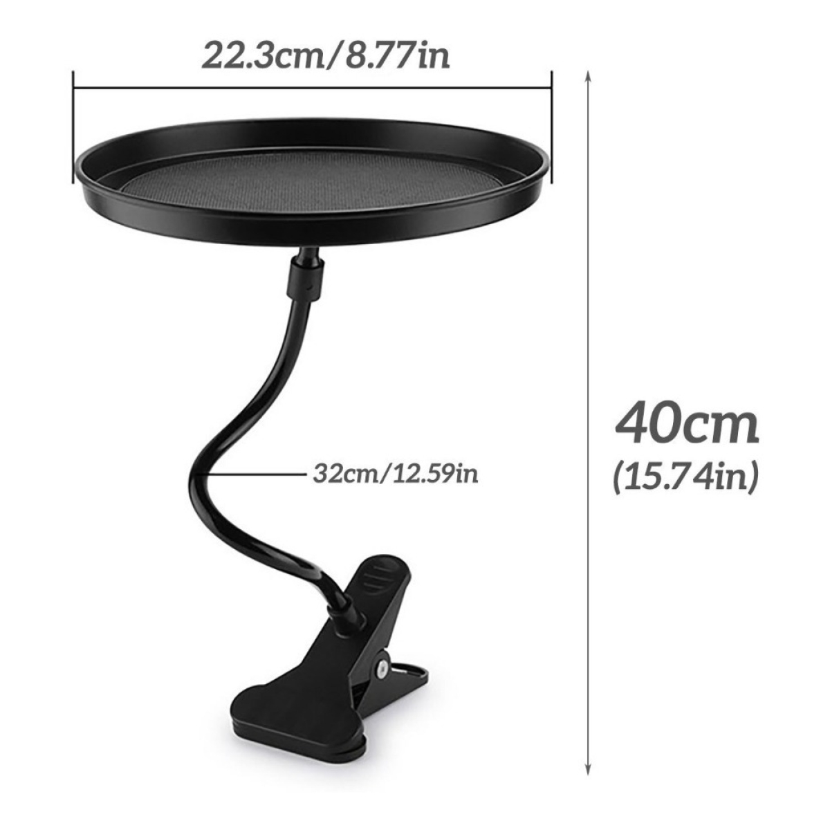 Mesa Bandeja Para Auto Mesita Con Pinza Multiuso - Imagen 2