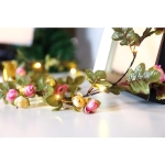Guirnalda Con Luces En Forma De Rosas Guía Led Flores - Imagen 6