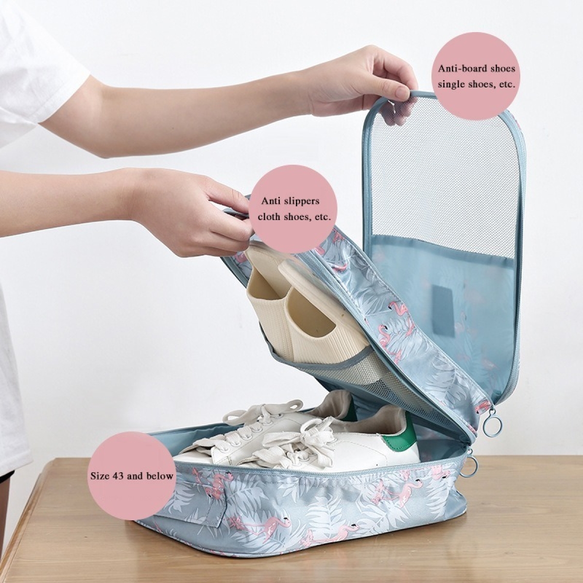 Organizador Multiuso Doble Capa Para Calzado Viaje - Imagen 20