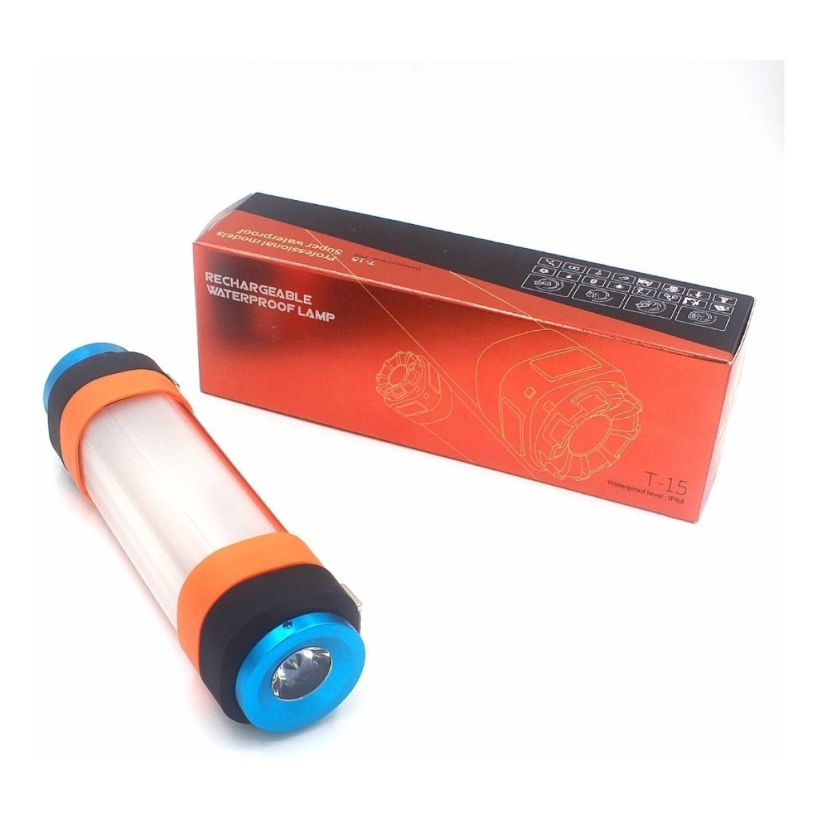 Linterna Lámpara Multifuncion Recargable Ip68 Magnetica T-25 - Imagen 1
