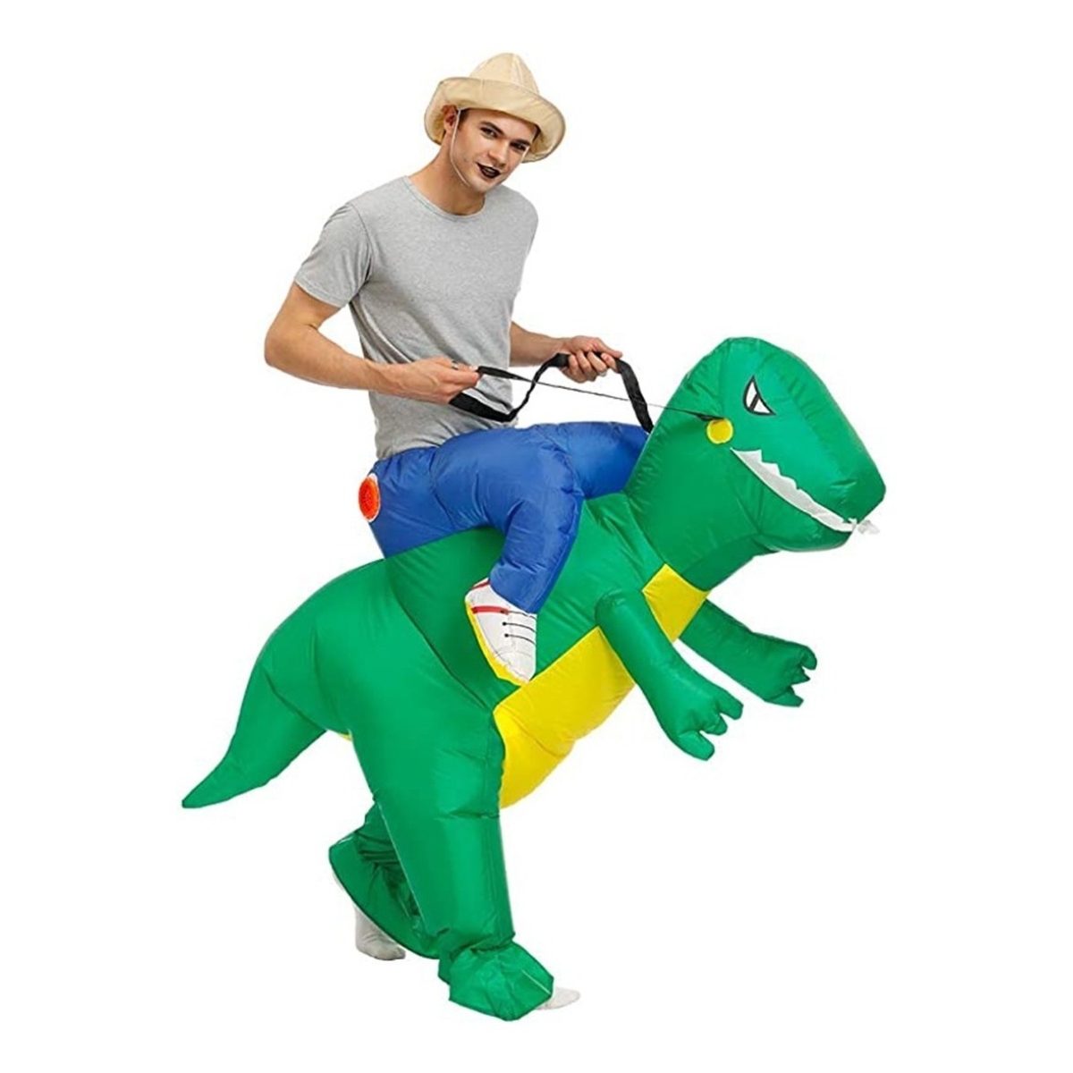 Disfraz Inflable Adulto Dinosaurio Diversión Fiestas - Imagen 3