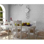 Papel Adhesivo Empapelar Paredes Arabescos Gris 122 Cm - Imagen 3